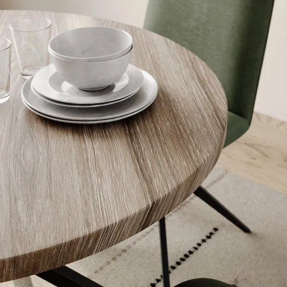 Ezra II 4 Seater Round Dining Table 3