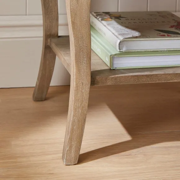 Giselle 1 Drawer Bedside Table, Mango Wood 4