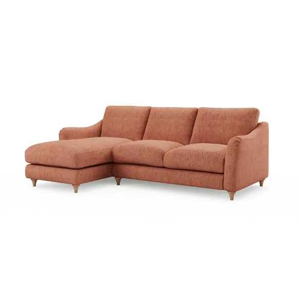 Hattie Slub Faux Linen Corner Chaise 6