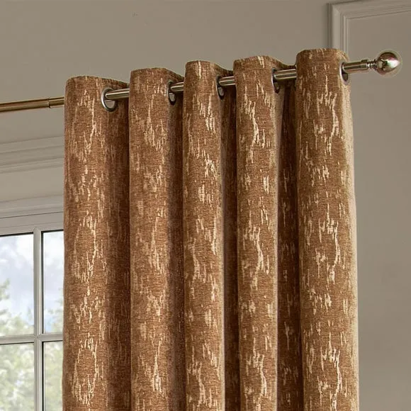 Paoletti Aurelio Chenille Eyelet Curtains 1