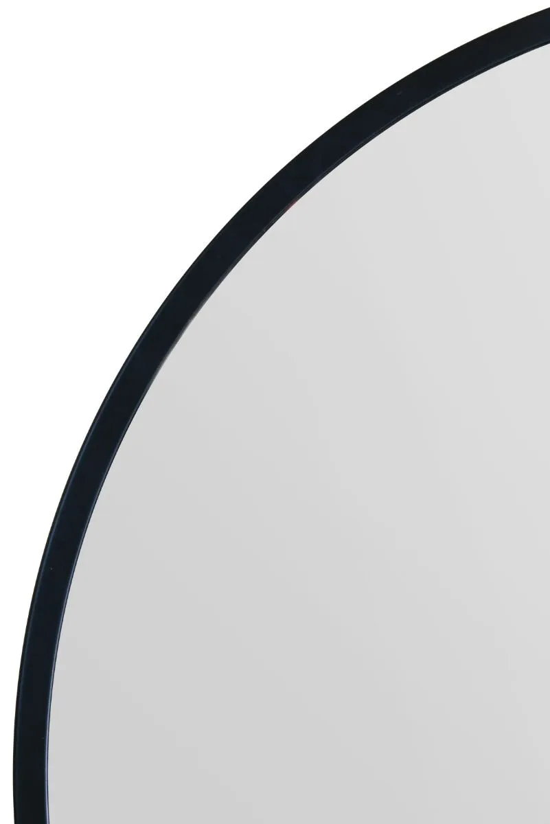 MirrorOutlet Black Edged Circular Modern Wall Mirror 47" (120CM) Diameter 5