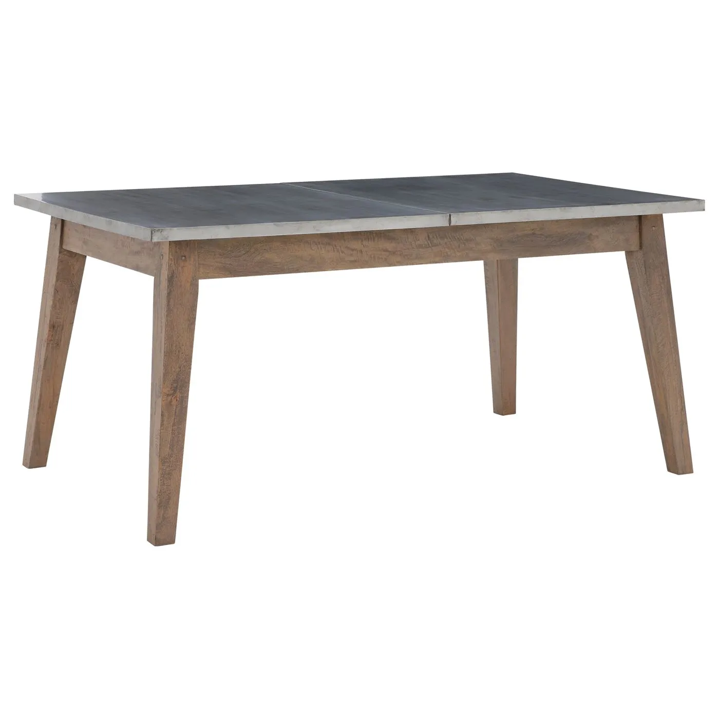Hancock Extending Zinc Dining Table, Salvage Deep Grey