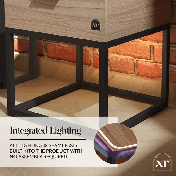 XR Living Denver Bedside Table with App Controlled LED Lights 4