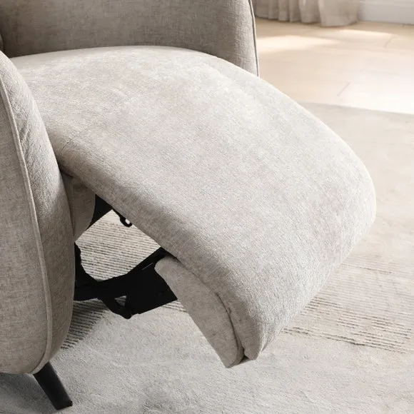 Emil Chenille Recliner Swivel Chair 6