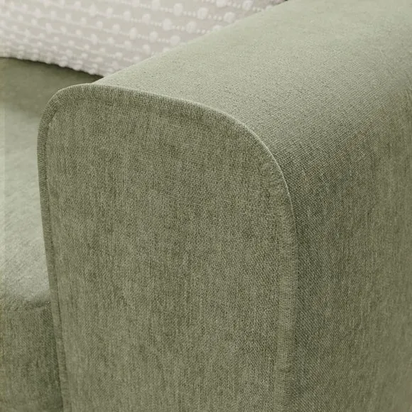 Abel Vintage Soft Chenille Corner Sofa 4