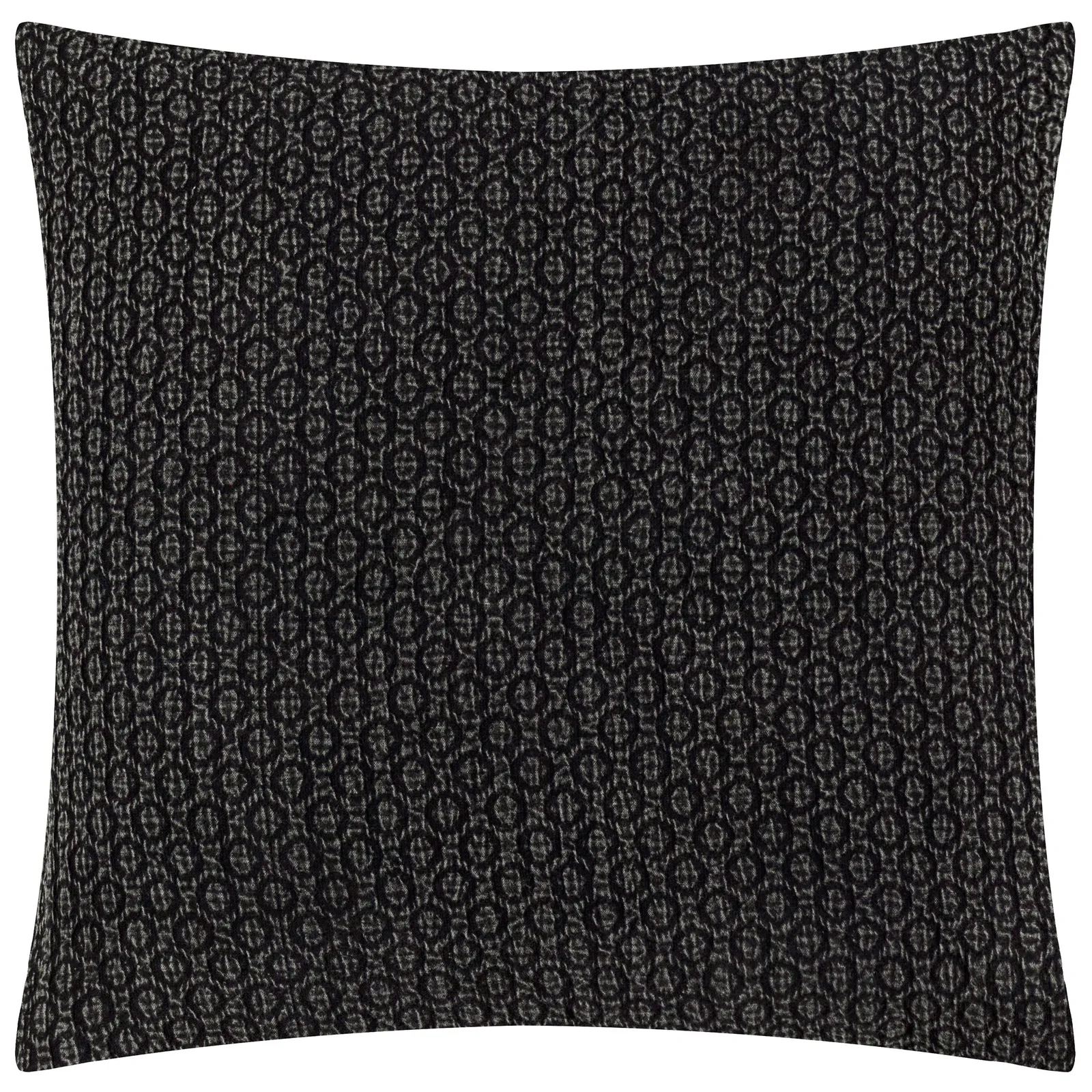 Yard Tryfan Textured 100% Cotton Cushion in Black 2