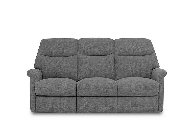Compact Collection Lille 3 Seater Fabric Sofa - Ash