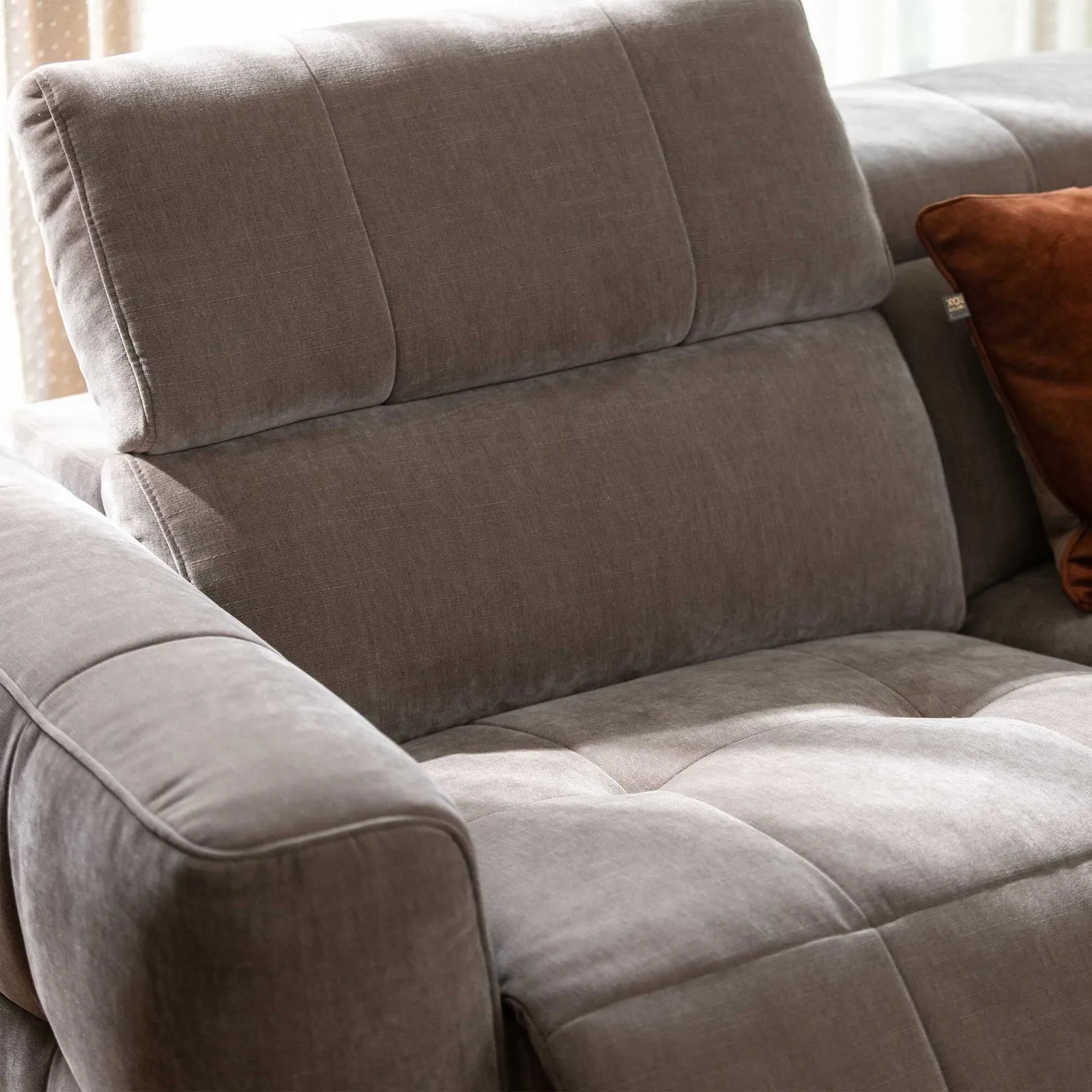 Rochester Rhf Corner Recliner Sofa, Neutral Fabric | Barker & Stonehouse 5