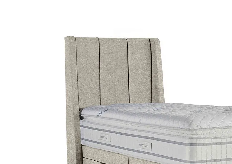 Vail Floor Standing Headboard - Single - Tweed Cream