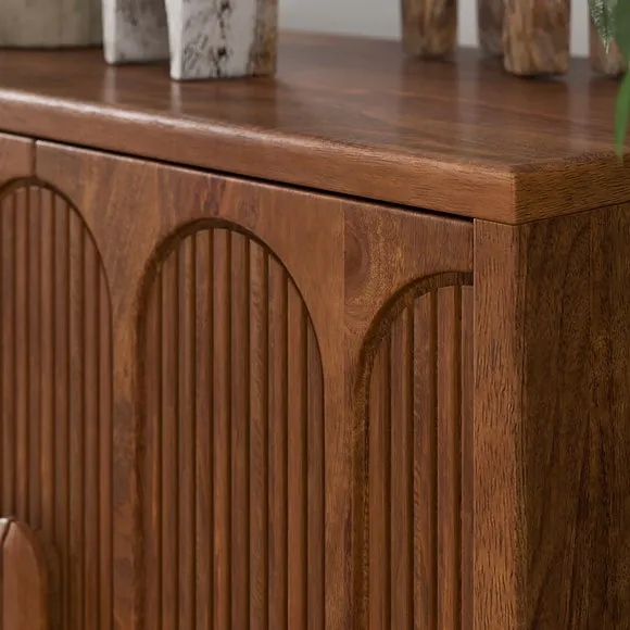Khari Extra Wide Sideboard, Midtone Mango Wood 4