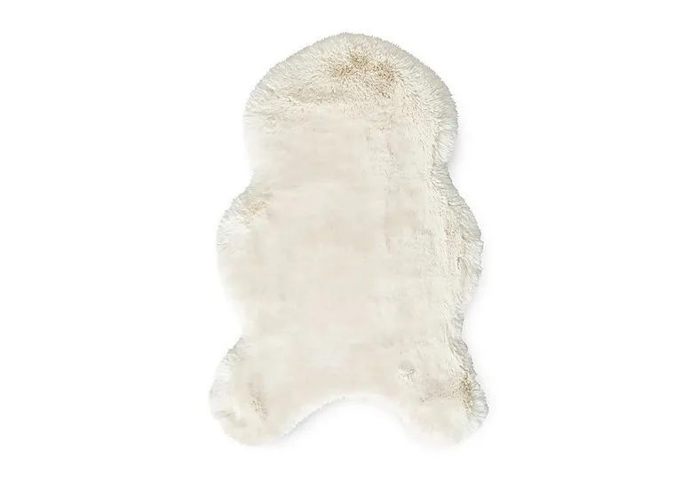 Teddy Single Sheepskin Rug - Ivory