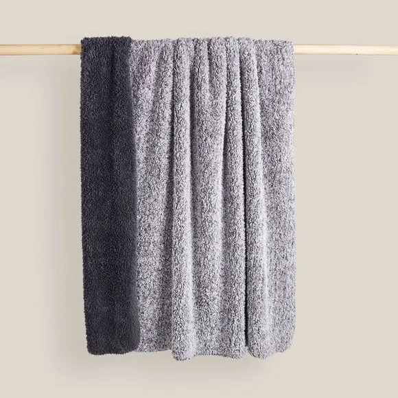 Teddy Bear Extra Cosy Marl Reversible Throw Blanket 3