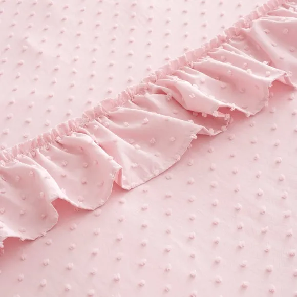 Valley Clipped Frill Quilt Cover & Pillowcase Set 3