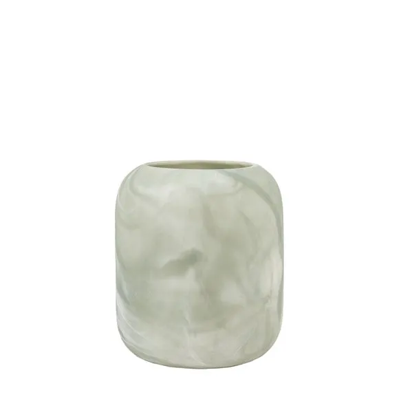 Crossland Grove Toulon Handblown Glass Vase Wide Sage 410Mm, Green 6
