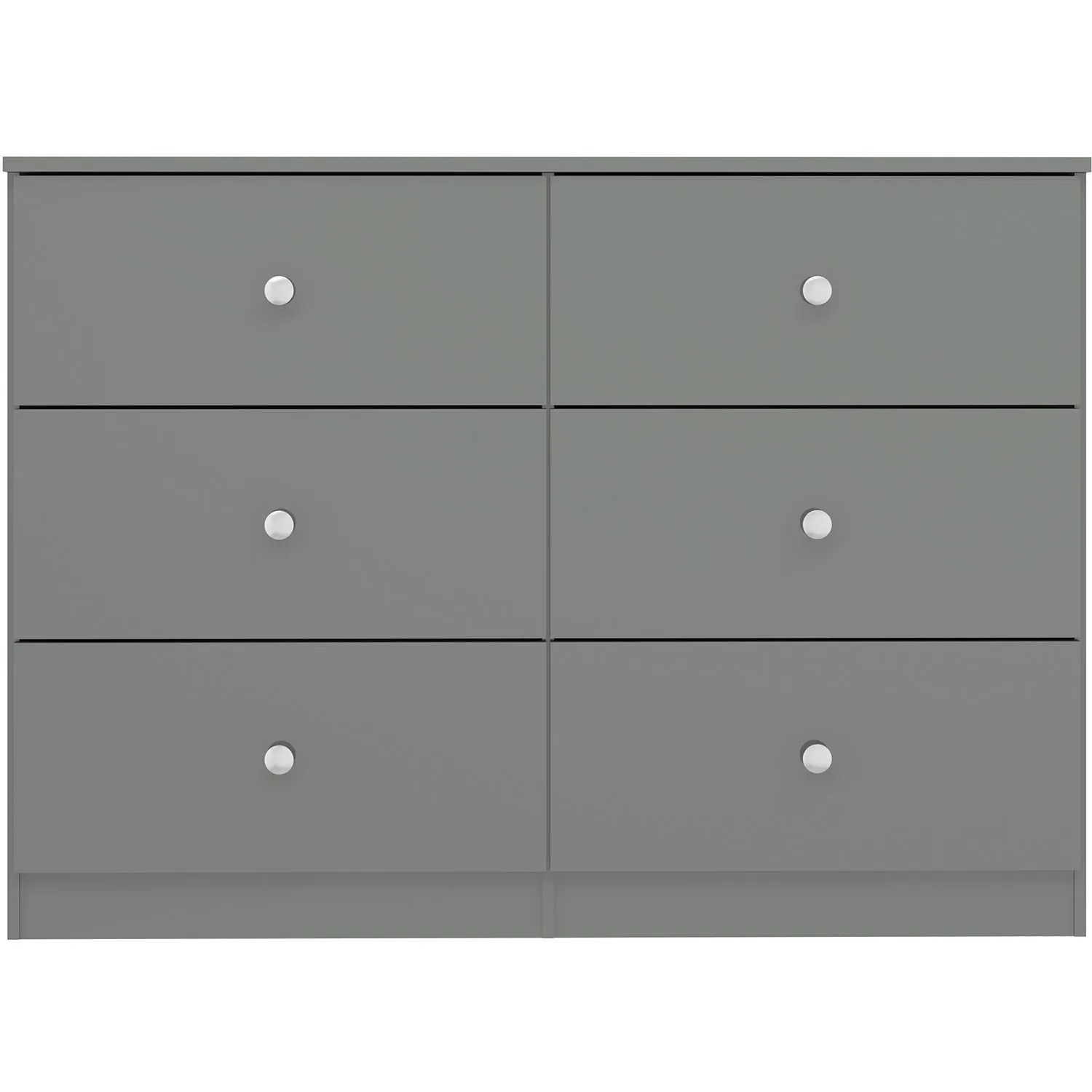 Seconique Denver 6 Drawer Chest in Grey 4