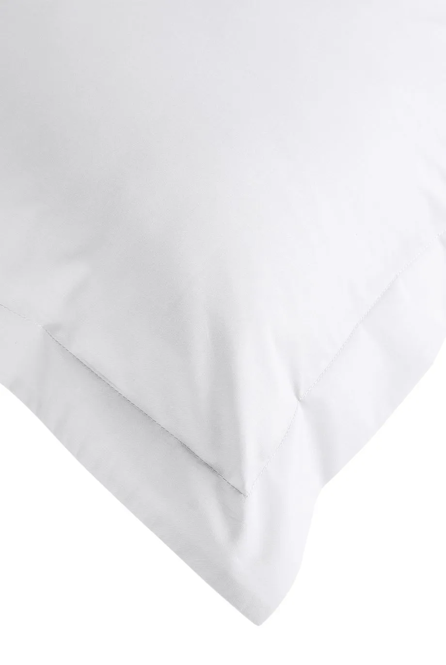 CHRISTY Pure Cotton Percale Oxford Pillowcase Pair in White 4