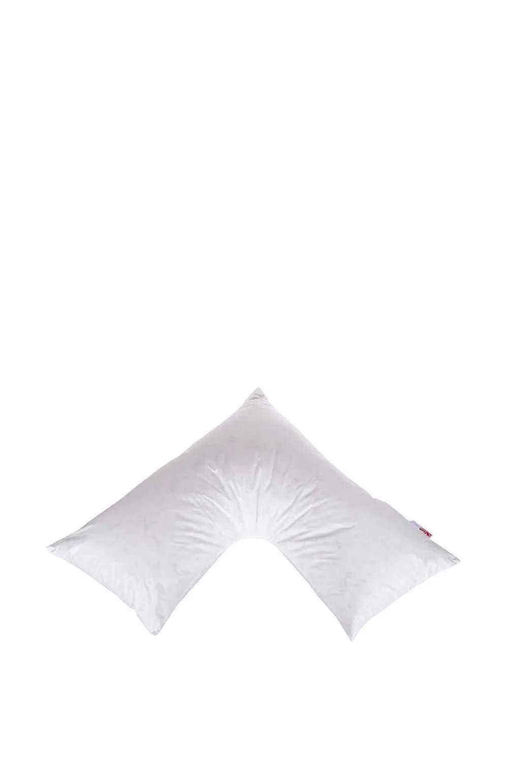 Homescapes Orthopaedic V Shaped Pillow Duck Feather & Down in White