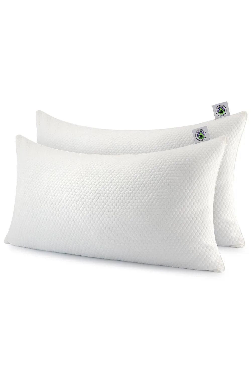 Martian Made Martian Dreams LunaCore™ - Hybrid Pillow with Microfibre & Shredded Memory Foam Blended Fill - 2 Pack, Standard Size (50x75cm)