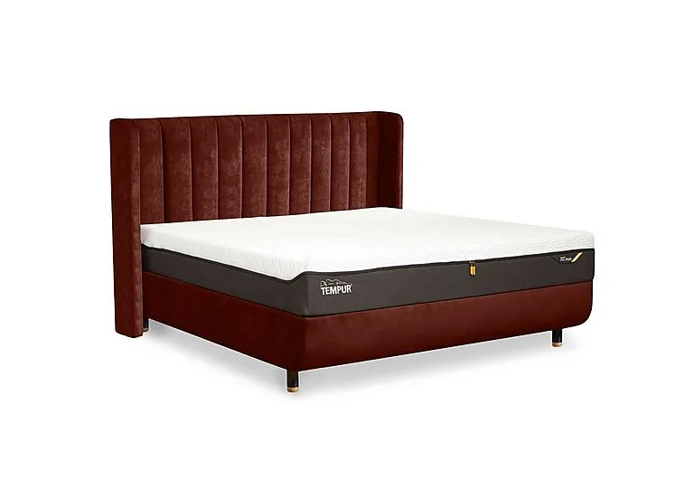 Arc Disc Bed Frame with Lodret Headboard - King Size - Black & Gold