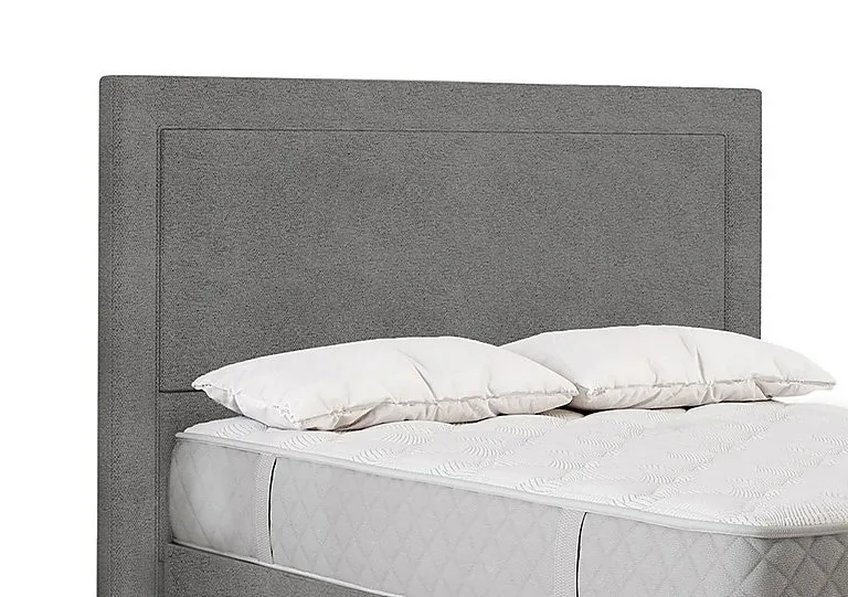 Beetham Floor Standing Headboard - Double - Wool Silver Fox