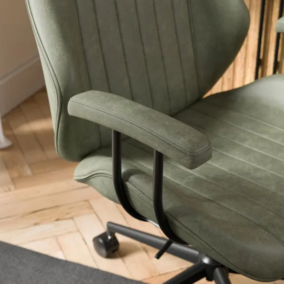Clement Faux Leather Office Chair 4