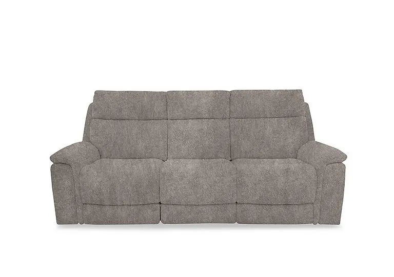 Chill Fabric 3 Seater Power Recliner Sofa with Bluetooth and Drop Down Console - Mink