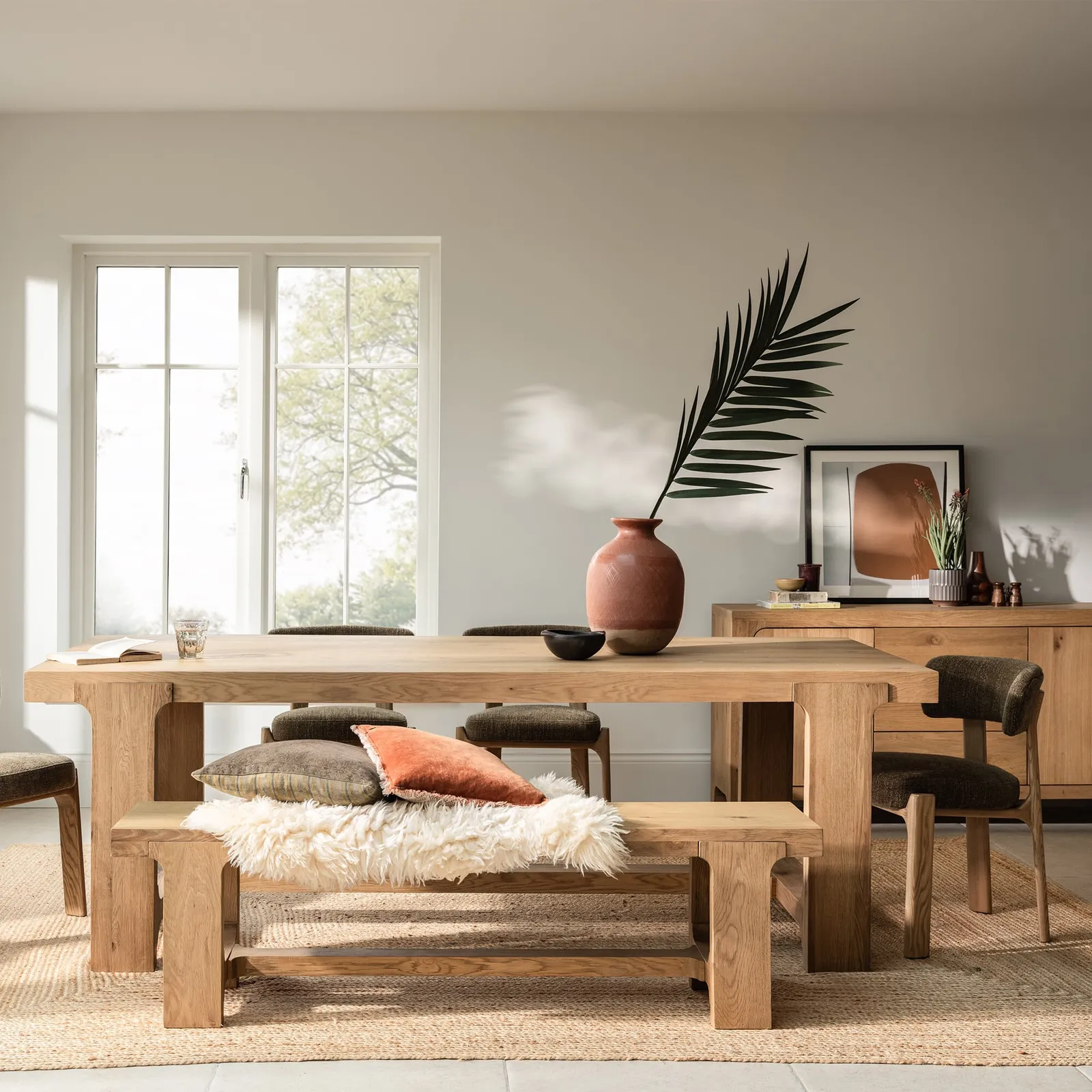 Wade 230Cm Dining Table, Neutral Wood | Barker & Stonehouse 2