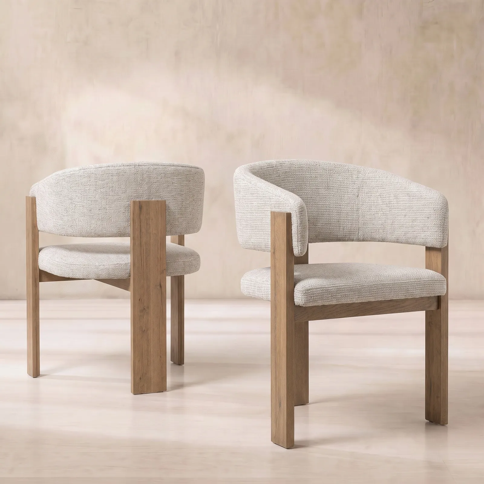 Pure Furniture Emlyn Dining Chair, Cream | Barker & Stonehouse