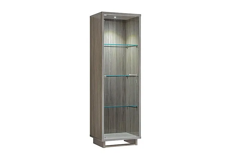 Venezia 1 Door Left Hand Curio Cabinet - Grey