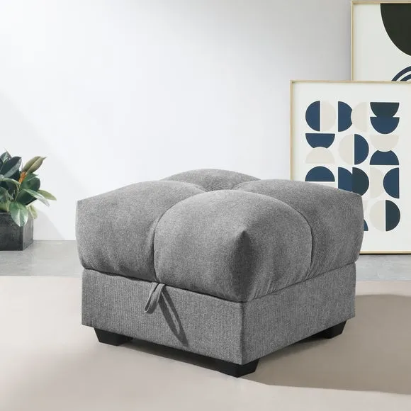Margo Chenille Storage Ottoman 1