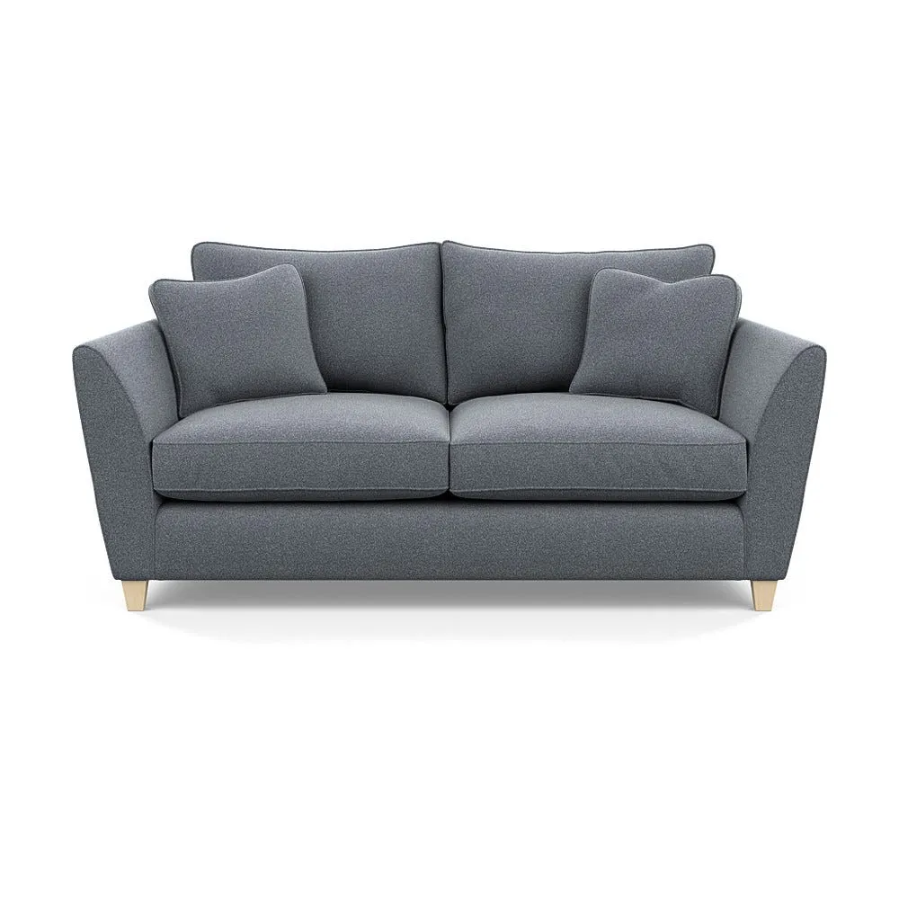 Heal's Torino 3 Seater Sofa Boucle Steel Natural Feet 1