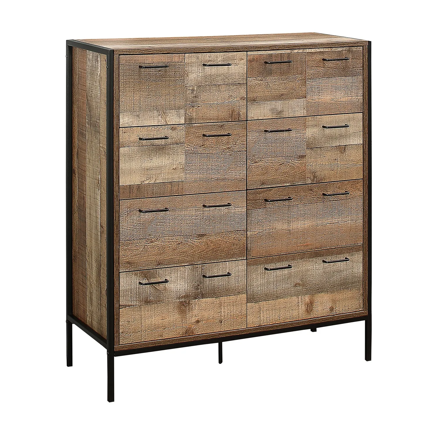 Urban Rustic 8 Drawer Merchant Chest - Natural Natural