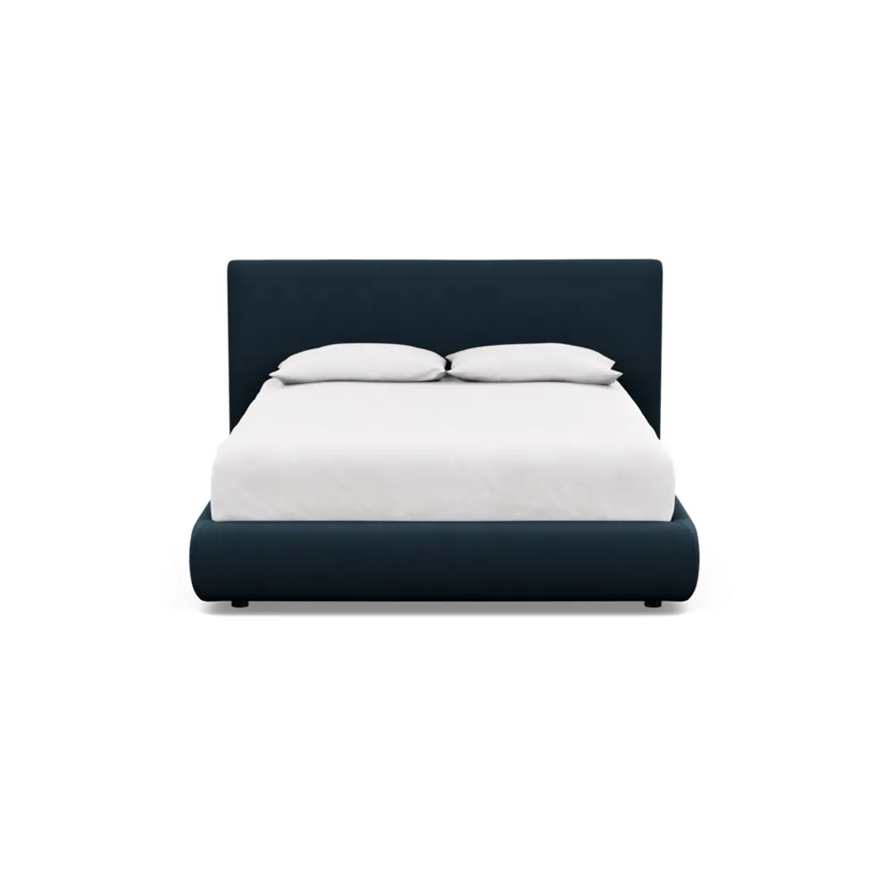 Heal's Alba Bed Double Siena Cotton Deep Sea 1