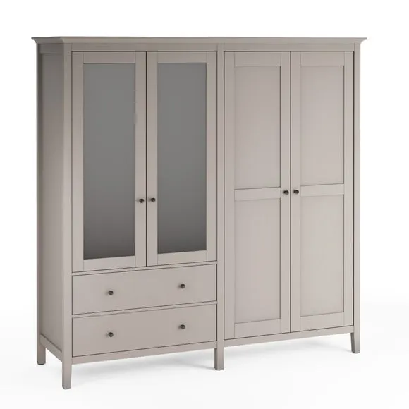 Lynton Mirrored 4 Door Wardrobe 5