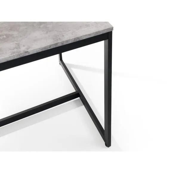 Staten 4 Seater Dining Table, Concrete 4