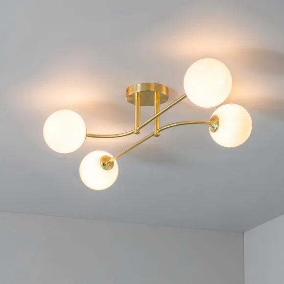 Return - Vogue Hartwell 4 Light Semi Flush Ceiling Light