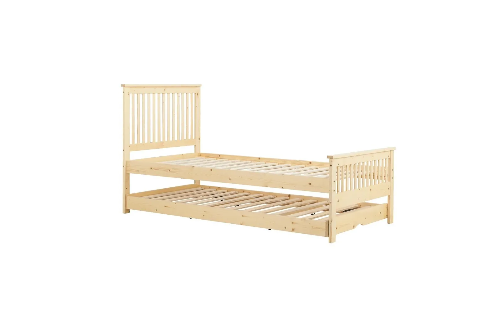 Birlea Buxton High End Wooden Single Guest Bed Pine in Brown 5