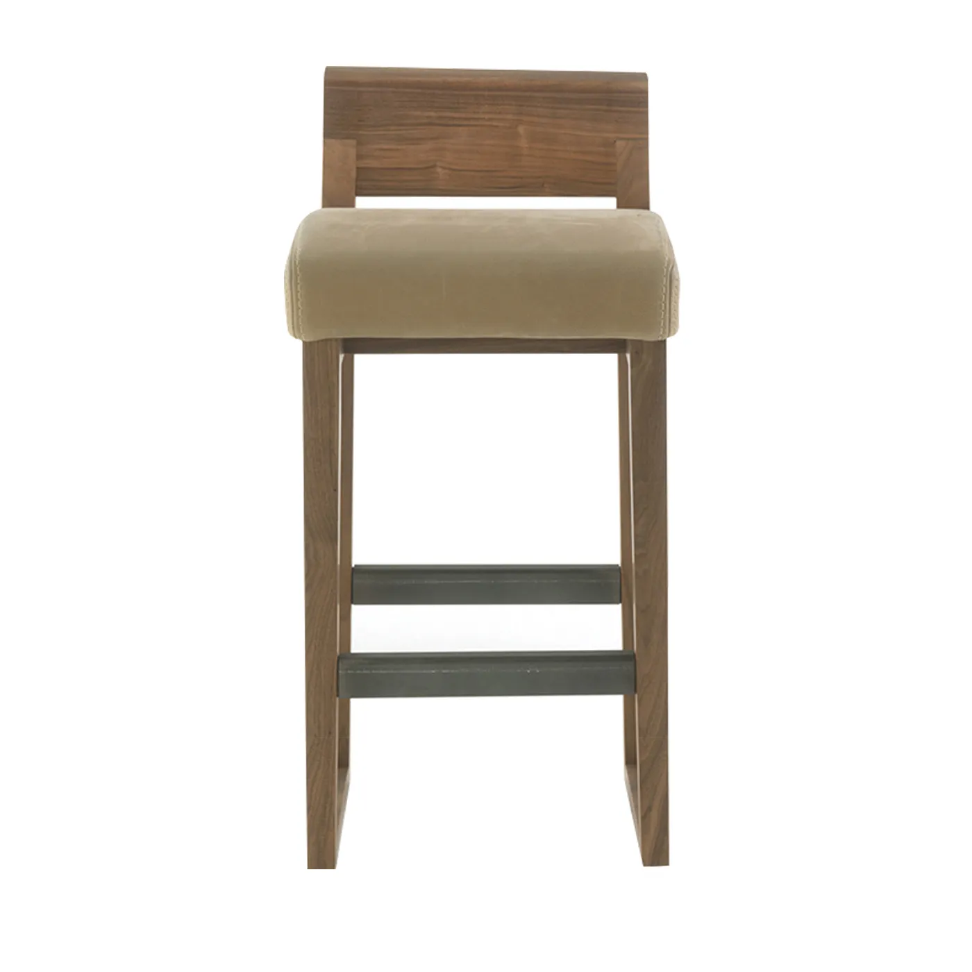 Riva 1920 Dino Hi Stool Kanyon Leather Walnut 88cm