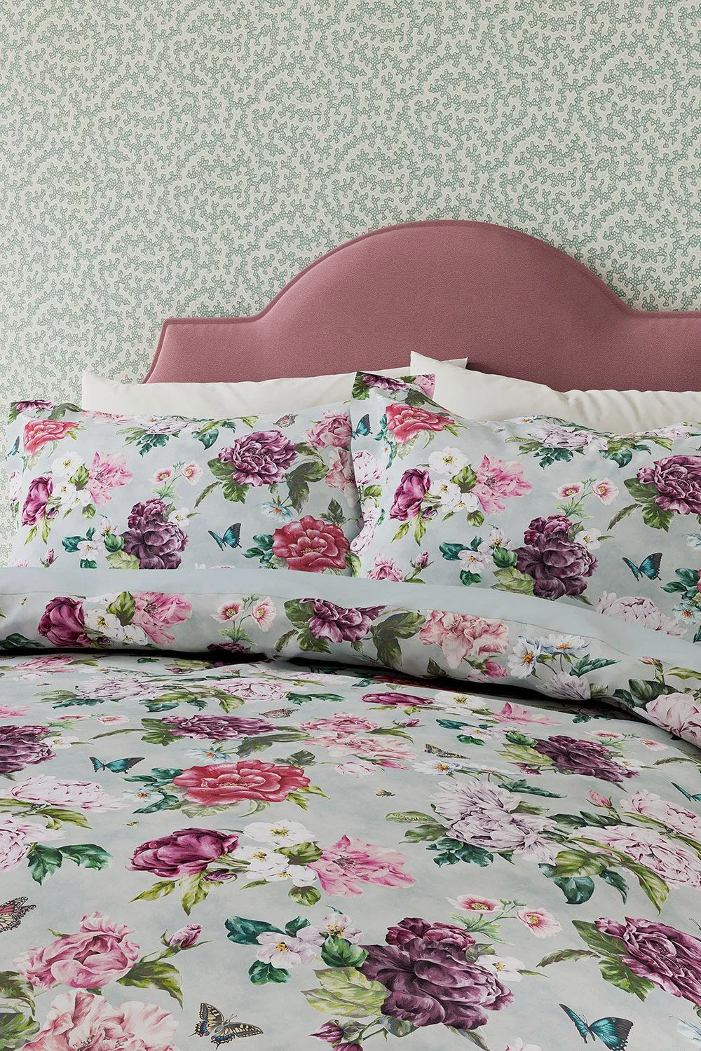 Sanderson 'Summer Peony' Cotton Duvet Cover Set 2