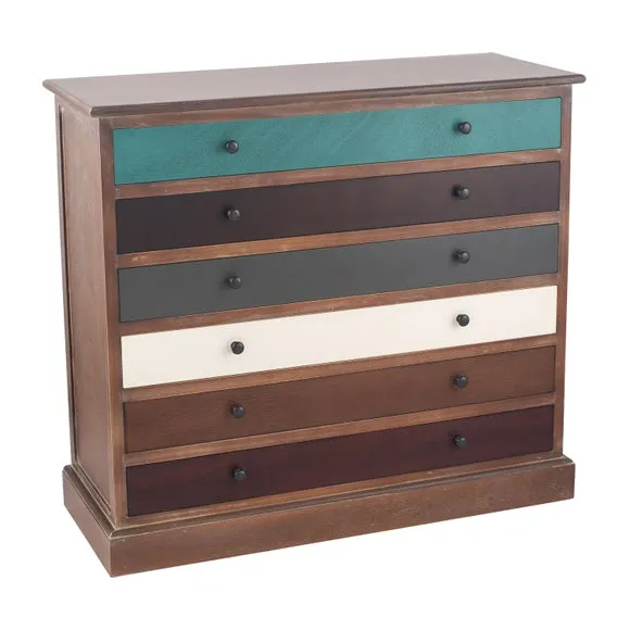 Pacific Loft 6 Drawer Chest, Pine 2