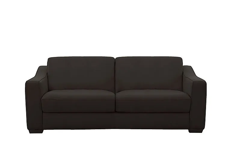 Optimus 3 Seater Leather Sofa - Dark Chocolate