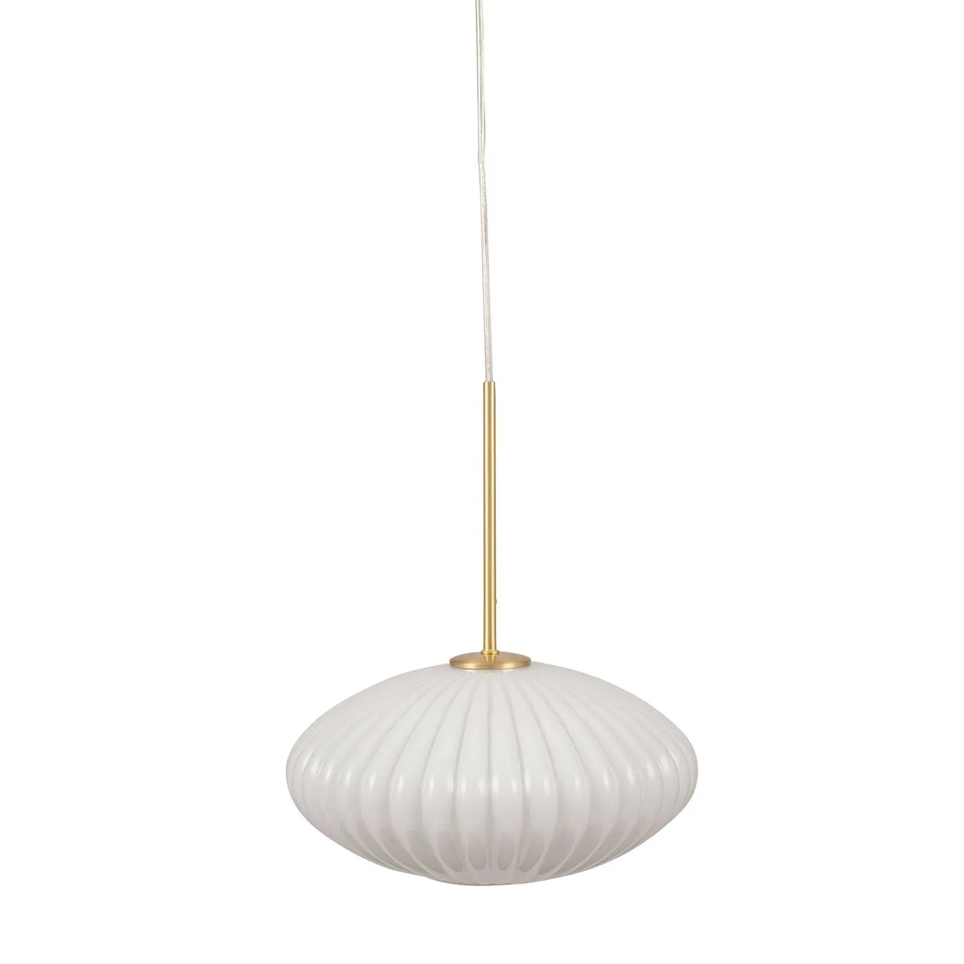 White Oval Pendant