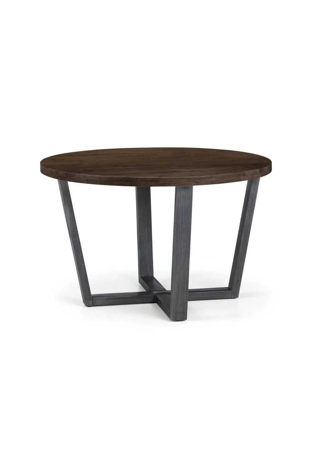 Julian Bowen Brooklyn Round 4 Seater Dining Table in Dark Brown 3