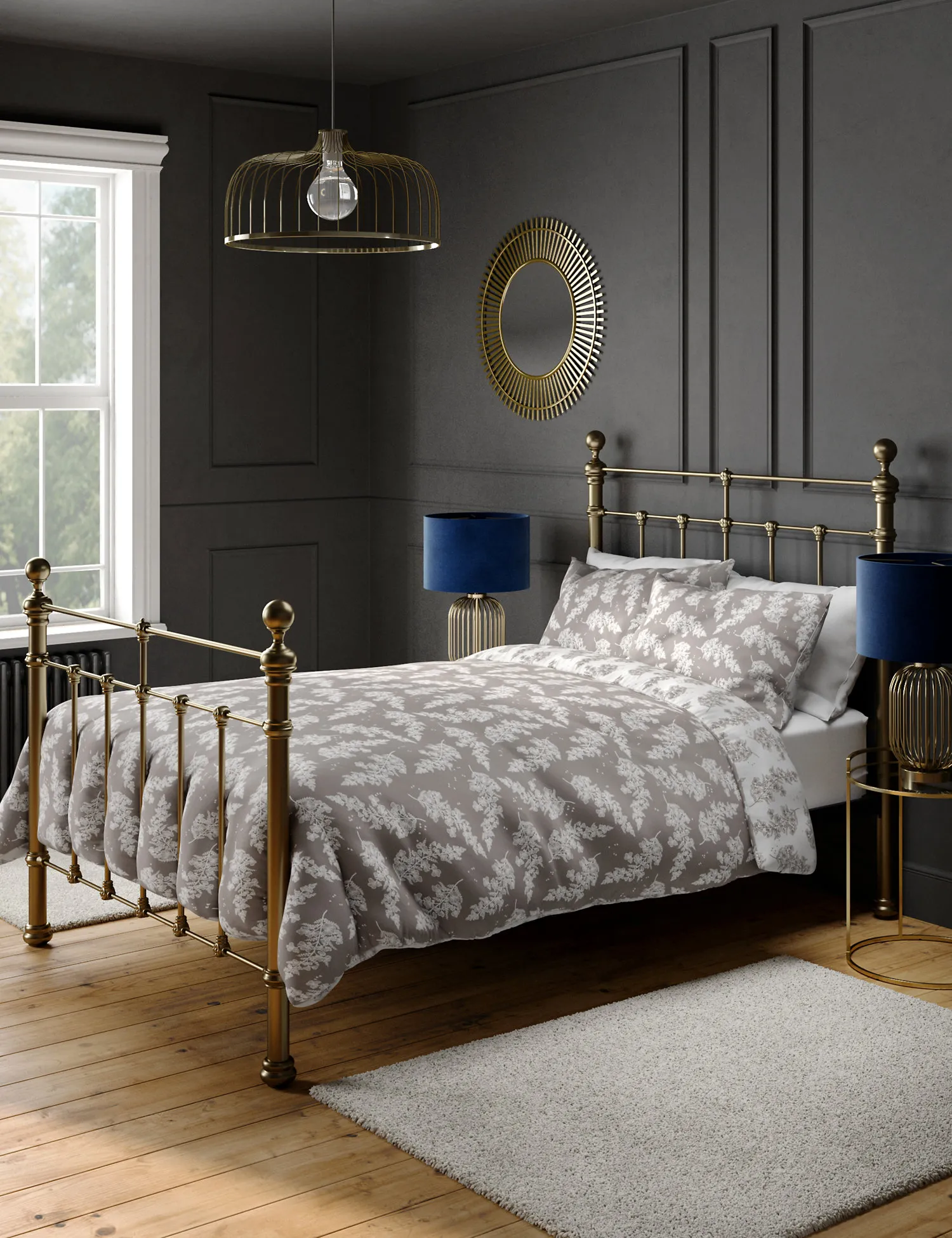 M&S Cotton Blend Fern Bedding Set