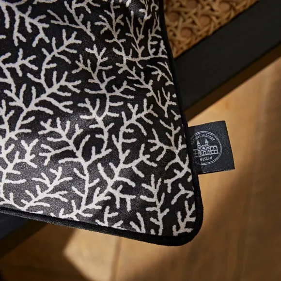 Ditsy Coral Monochrome Cushion 2