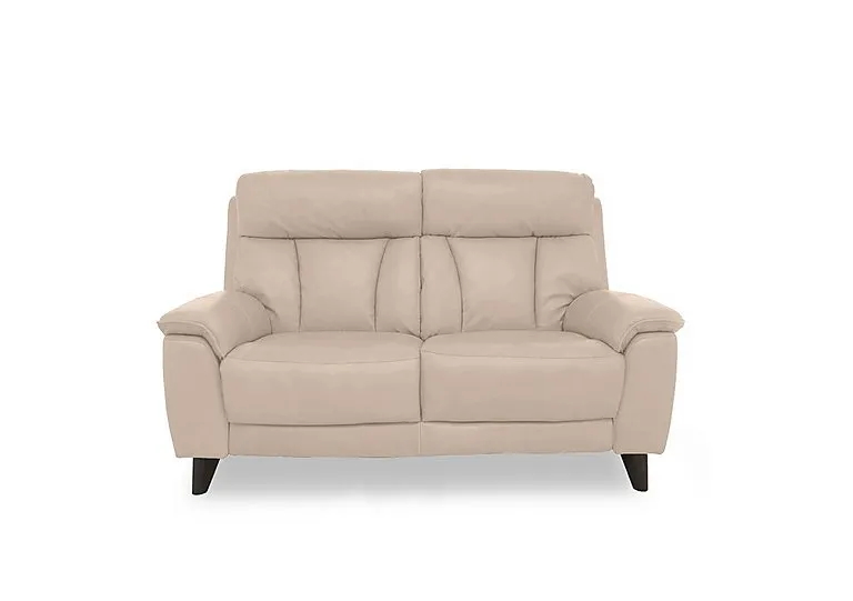 Dreamer 2 Seater Leather Sofa with Power Recliner - BV Pebble