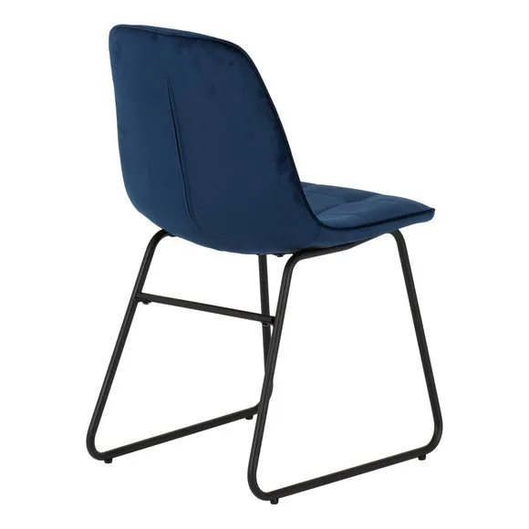 Lukas Set of 2 Dining Chairs, Velvet 5