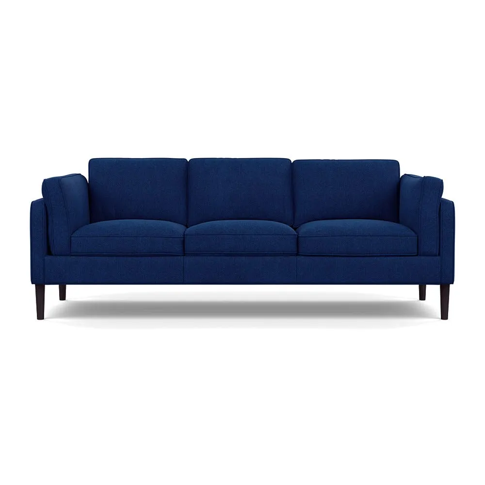Heal's Sonno 4 Seater St Moritz Wool Navy Wenge Black Feet 1