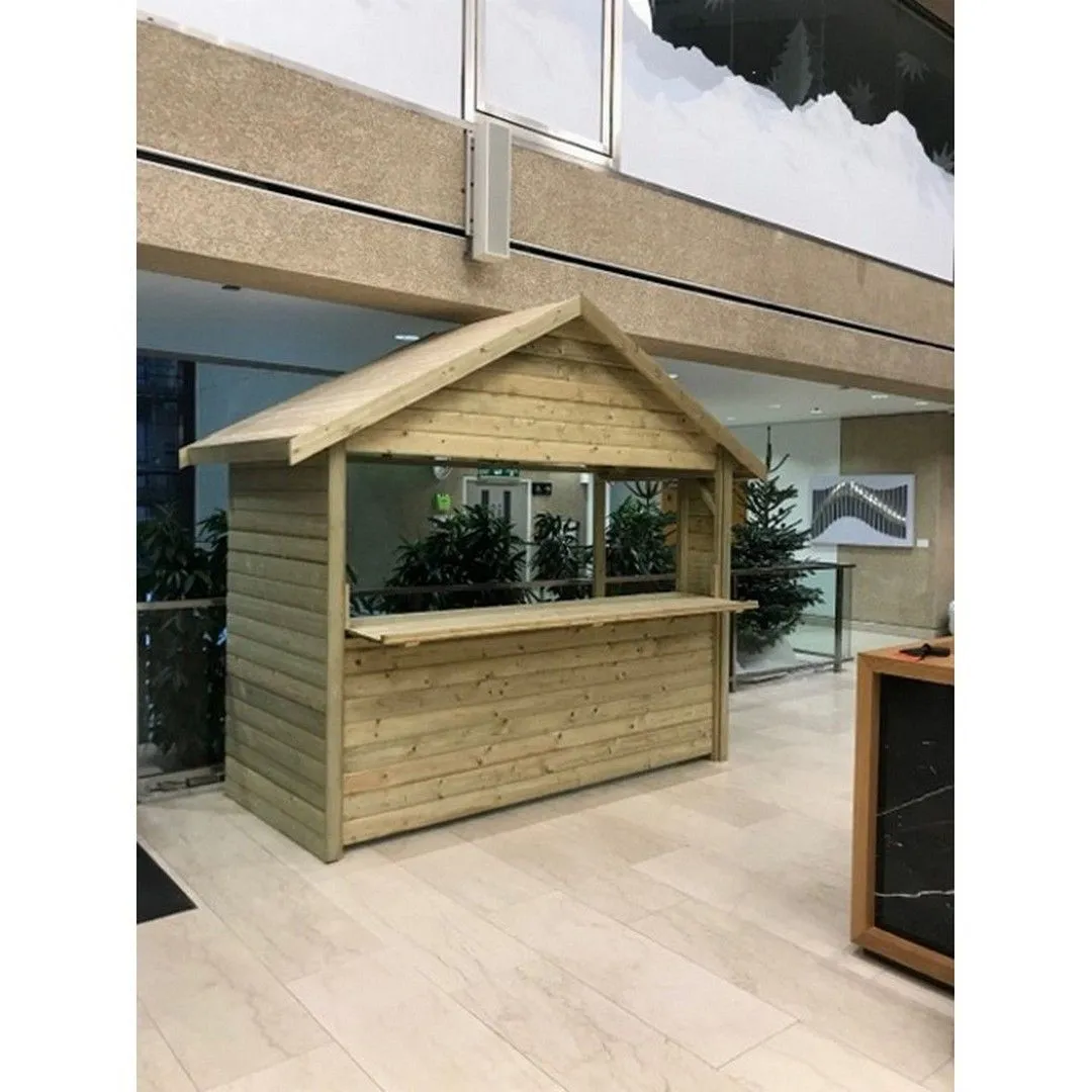 Churnet Valley Garden Furniture Ltd 3m x 1.2m Indoor Chalet - Timber - Minimal Assembly Required in Brown
