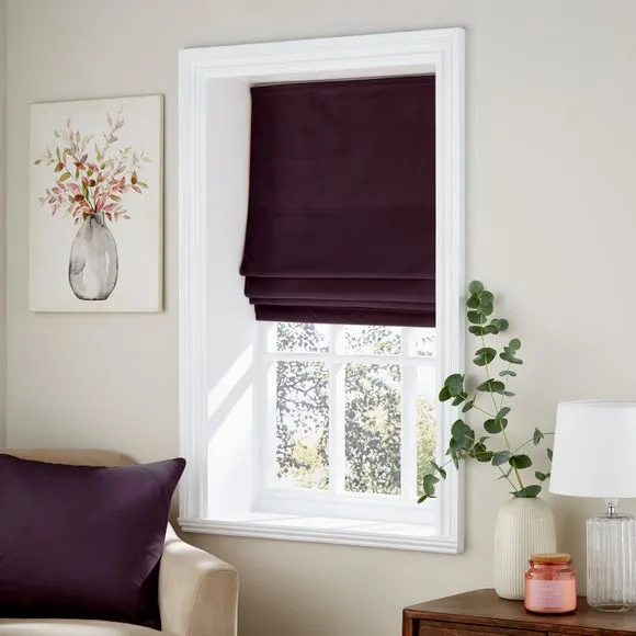 Recycled Velour Roman Blind 1